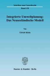 book Integrierte Umweltplanung: Das Neuseeländische Modell