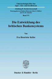 book Die Entwicklung des britischen Bankensystems