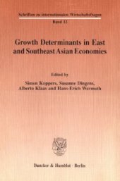 book Growth Determinants in East and Southeast Asian Economies