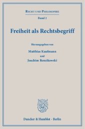 book Freiheit als Rechtsbegriff