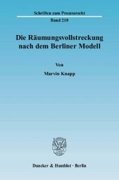 book Die Räumungsvollstreckung nach dem Berliner Modell