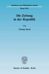 book Die Zeitung in der Republik