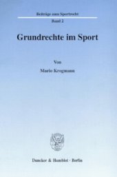 book Grundrechte im Sport