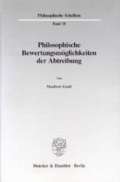 book Philosophische Bewertungsmöglichkeiten der Abtreibung