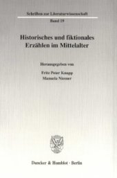 book Historisches und fiktionales Erzählen im Mittelalter