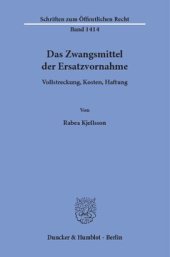 book Das Zwangsmittel der Ersatzvornahme: Vollstreckung, Kosten, Haftung