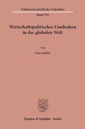 book Wirtschaftspolitisches Umdenken in der globalen Welt