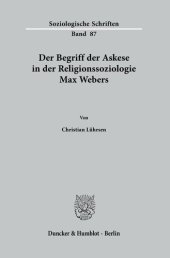 book Der Begriff der Askese in der Religionssoziologie Max Webers