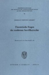 book Theoretische Fragen des modernen Seevölkerrechts: Übersetzt von Elmar Rauch