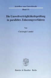 book Die Umweltverträglichkeitsprüfung in parallelen Zulassungsverfahren