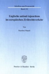 book Englische antisuit injunctions im europäischen Zivilrechtsverkehr