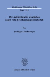 book Der Aufsichtsrat in staatlichen Eigen- und Beteiligungsgesellschaften