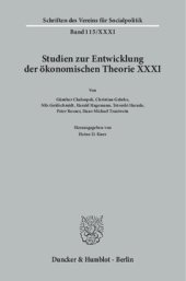 book Geschichte der Entwicklungstheorien: Studien zur Entwicklung der ökonomischen Theorie XXXI