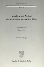 book Ursachen und Verlauf der deutschen Revolution 1989