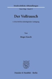 book Der Vollrausch: § 323a StGB in teleologischer Auslegung