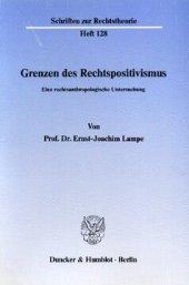 book Grenzen des Rechtspositivismus: Eine rechtsanthropologische Untersuchung