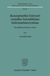 book Konzeptueller Entwurf verteilter betrieblicher Informationssysteme: Ein objektorientierter Ansatz