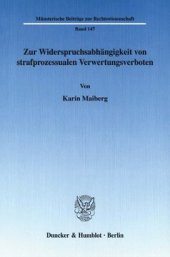 book Zur Widerspruchsabhängigkeit von strafprozessualen Verwertungsverboten