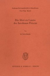 book Die libri ex Cassio des Iavolenus Priscus