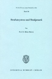 book Straftatsystem und Strafprozeß