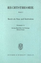 book Recht als Sinn und Institution