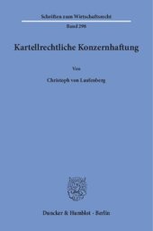 book Kartellrechtliche Konzernhaftung