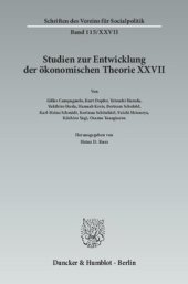 book Der Einfluss deutschsprachigen wirtschaftswissenschaftlichen Denkens in Japan: Studien zur Entwicklung der ökonomischen Theorie XXVII