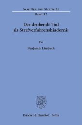 book Der drohende Tod als Strafverfahrenshindernis