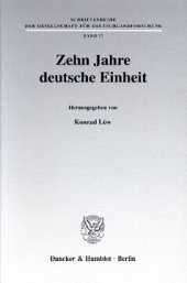 book Zehn Jahre deutsche Einheit