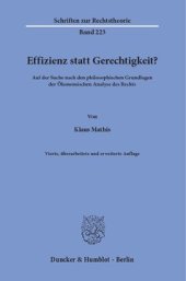 book Effizienz statt Gerechtigkeit?: Auf der Suche nach den philosophischen Grundlagen der Ökonomischen Analyse des Rechts