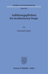 book Aufklärungspflichten bei strukturierten Swaps