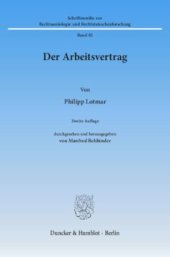 book Der Arbeitsvertrag