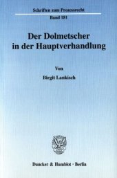 book Der Dolmetscher in der Hauptverhandlung