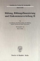 book Bildung, Bildungsfinanzierung und Einkommensverteilung II