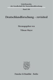 book Deutschlandforschung – revisited