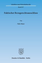 book Faktischer Bezugsrechtsausschluss