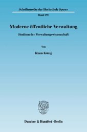 book Moderne öffentliche Verwaltung: Studium der Verwaltungswissenschaft