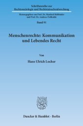 book Menschenrechte: Kommunikation und Lebendes Recht