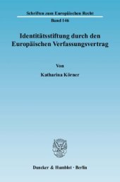 book Identitätsstiftung durch den Europäischen Verfassungsvertrag