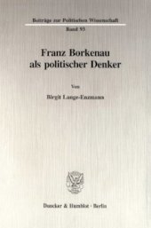 book Franz Borkenau als politischer Denker