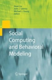 book Social Computing and Behavioral Modeling