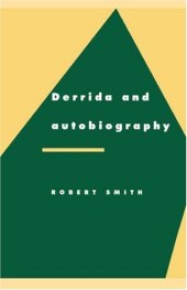 book Derrida and Autobiography