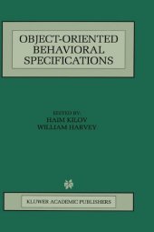 book Object-Oriented Behavioral Specifications