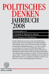 book Politisches Denken. Jahrbuch 2008