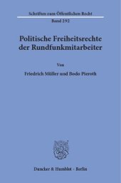 book Politische Freiheitsrechte der Rundfunkmitarbeiter