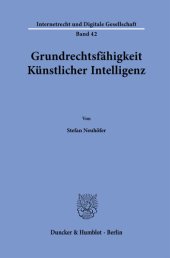 book Grundrechtsfähigkeit Künstlicher Intelligenz