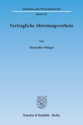 book Vertragliche Abtretungsverbote