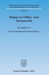 book Räume im Völker- und Europarecht