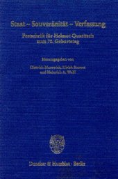 book Staat - Souveränität - Verfassung: Festschrift für Helmut Quaritsch zum 70. Geburtstag