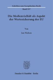 book Die Medienvielfalt als Aspekt der Wertesicherung der EU